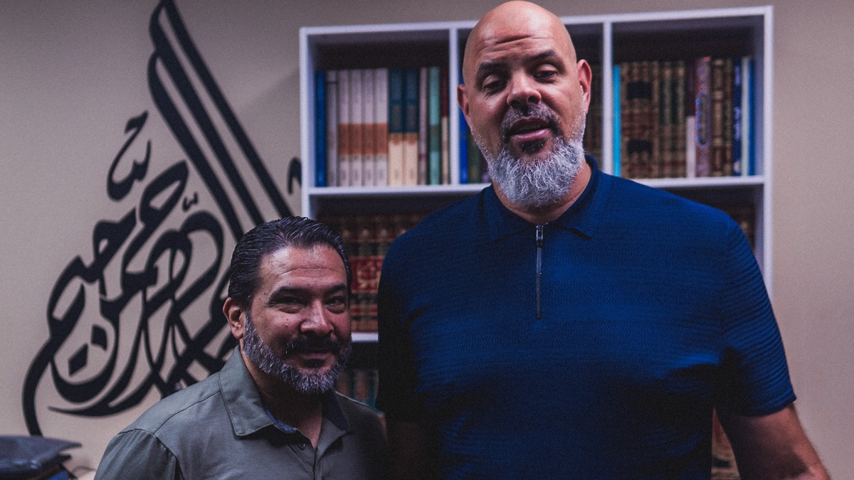 Dawud and Imam Marc Manley at Middle Ground